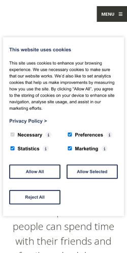 Mobile page screenshot