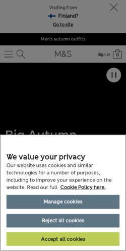 Mobile page screenshot