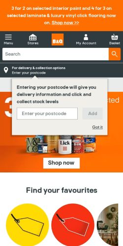 Mobile page screenshot