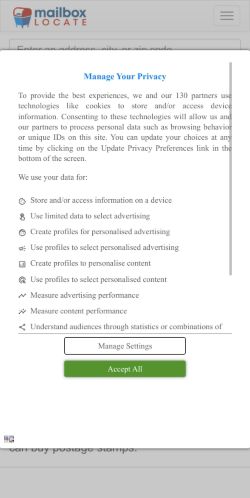 Mobile page screenshot