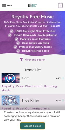 Mobile page screenshot