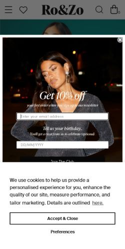 Mobile page screenshot