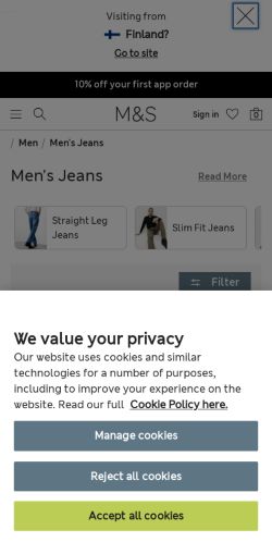 Mobile page screenshot