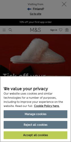 Mobile page screenshot