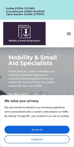 Mobile page screenshot