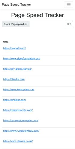 Mobile page screenshot