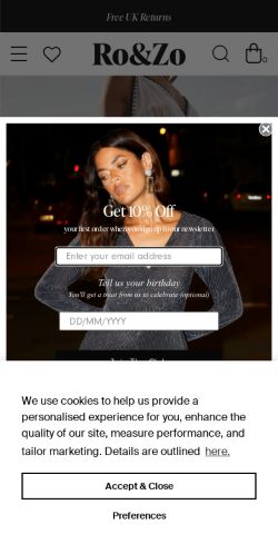 Mobile page screenshot