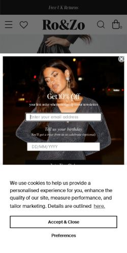 Mobile page screenshot