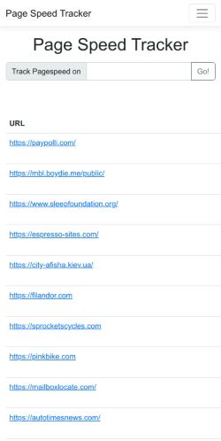 Mobile page screenshot