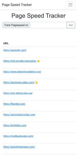 Mobile page screenshot