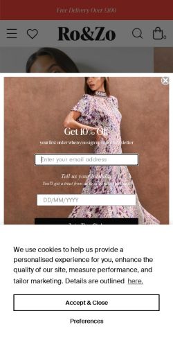 Mobile page screenshot