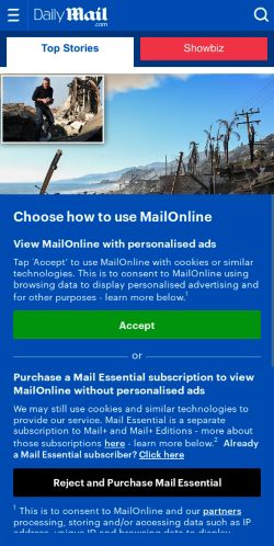 Mobile page screenshot