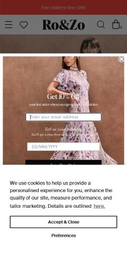 Mobile page screenshot