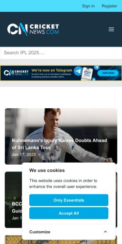 Mobile page screenshot