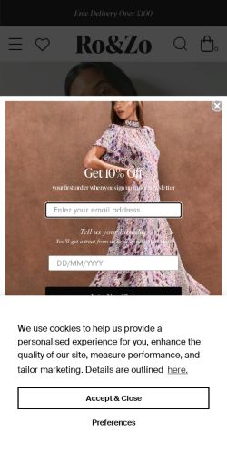 Mobile page screenshot