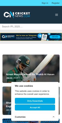 Mobile page screenshot