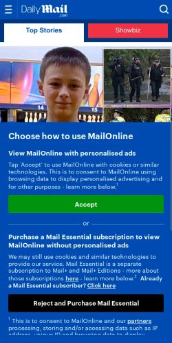 Mobile page screenshot