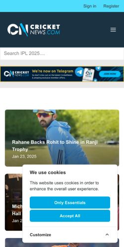 Mobile page screenshot