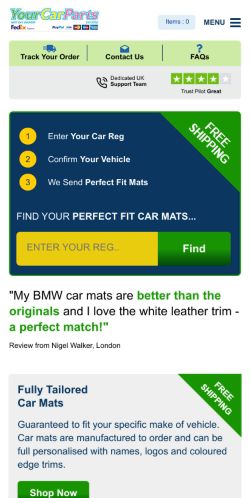 Mobile page screenshot