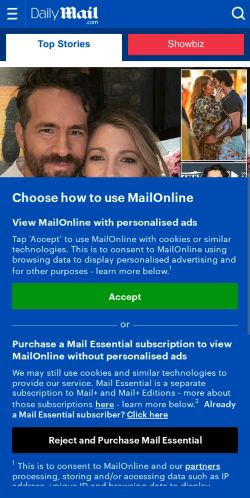 Mobile page screenshot