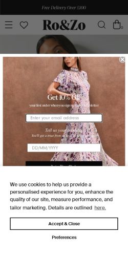 Mobile page screenshot