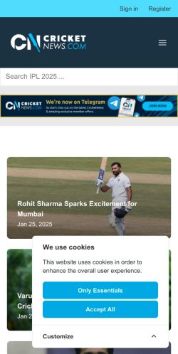 Mobile page screenshot