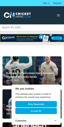 Mobile page screenshot