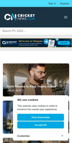 Mobile page screenshot
