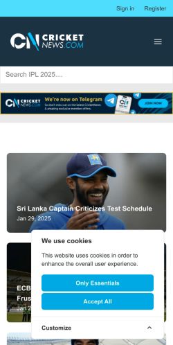 Mobile page screenshot