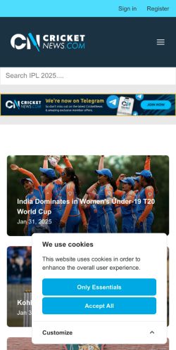 Mobile page screenshot