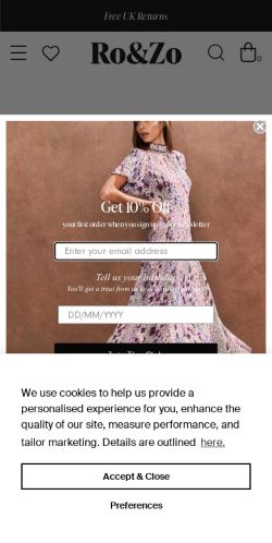 Mobile page screenshot