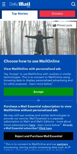 Mobile page screenshot