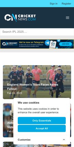 Mobile page screenshot