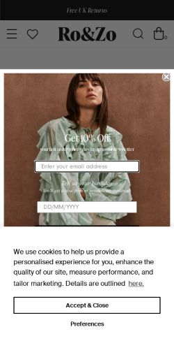 Mobile page screenshot