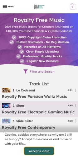 Mobile page screenshot