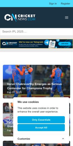 Mobile page screenshot