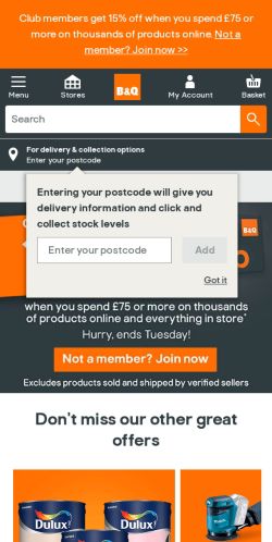 Mobile page screenshot