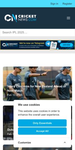 Mobile page screenshot