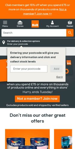 Mobile page screenshot