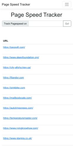 Mobile page screenshot