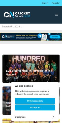 Mobile page screenshot