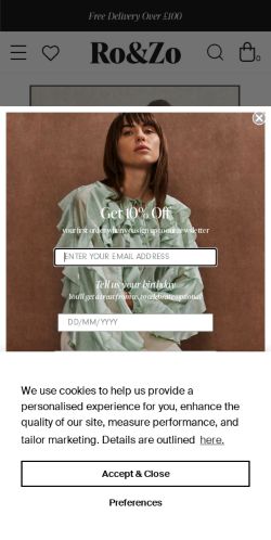 Mobile page screenshot