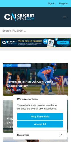 Mobile page screenshot