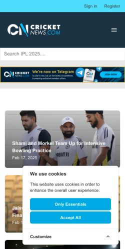 Mobile page screenshot