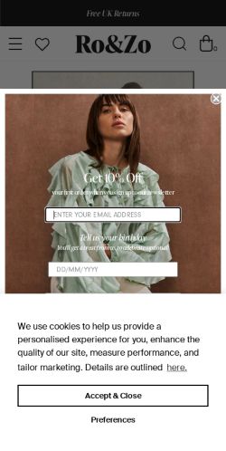 Mobile page screenshot