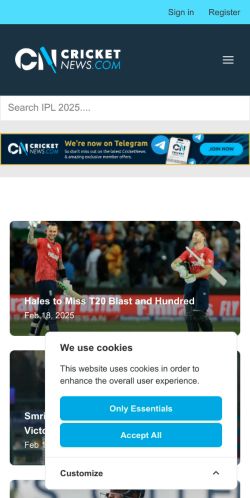 Mobile page screenshot