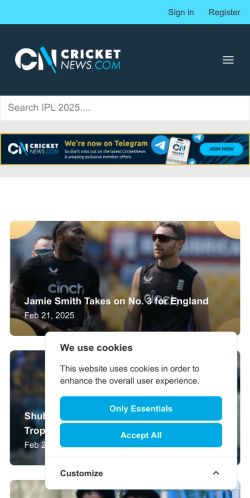 Mobile page screenshot