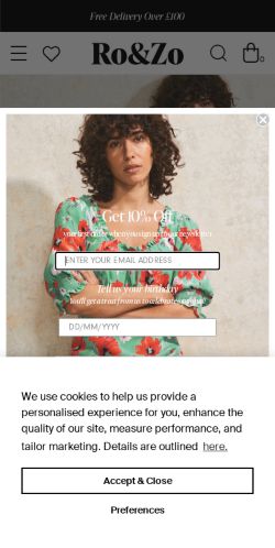 Mobile page screenshot