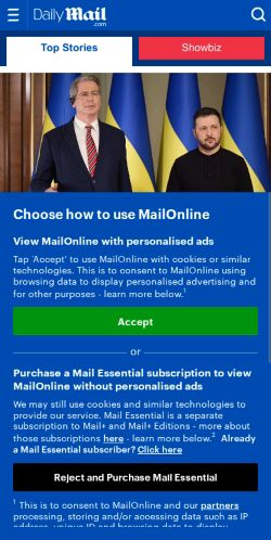 Mobile page screenshot