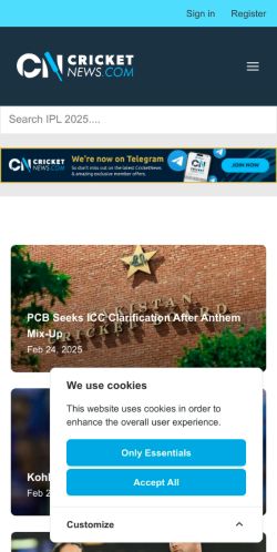 Mobile page screenshot